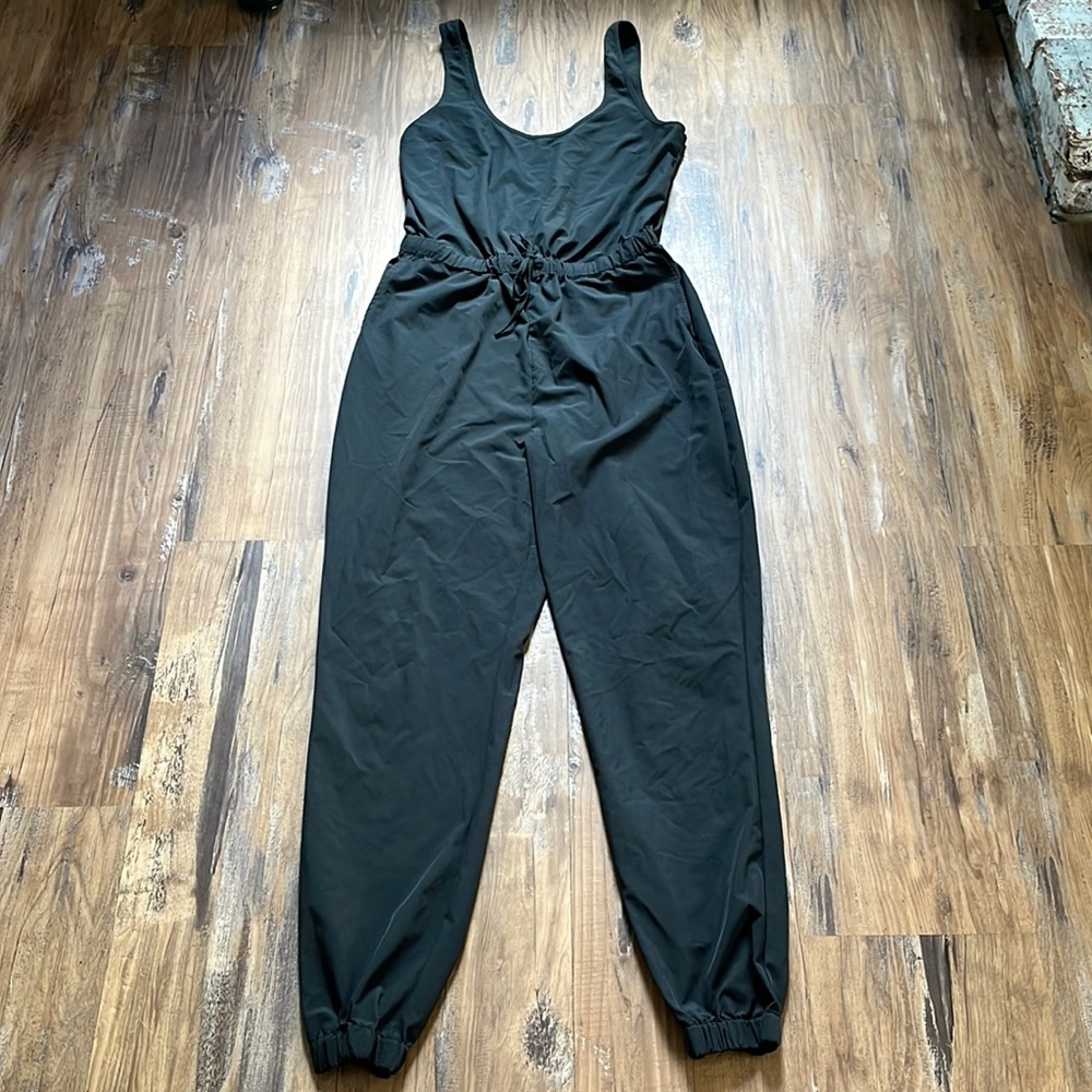 Abercrombie + Fitch Black Sleeveless Jumpsuit